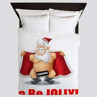 natale letto babbo nudo