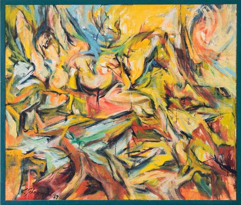 painting 02 1957 carolee schneemann