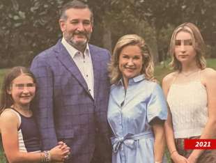 TED CRUZ CON LA MOGLIE HEIDI E LE FIGLIE CATHERINE E CAROLINE