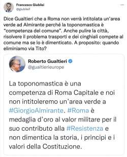 TWEET FRANCESCO GIUBILEI