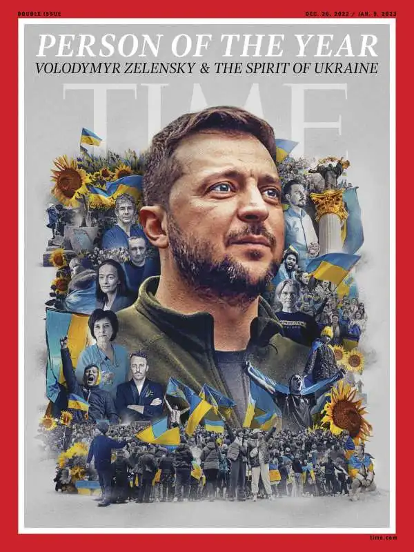 Volodymyr Zelensky PERSONA DELL ANNO PER IL TIME