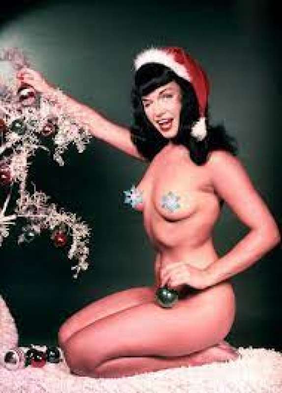 xmas vintage bettie page