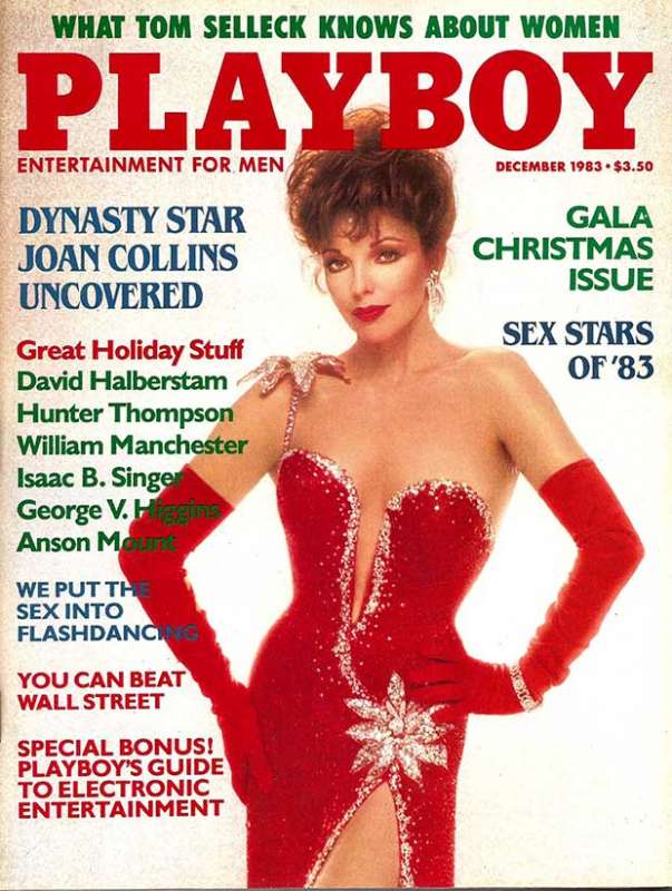 xmas vintage playboy 1983 joan collins