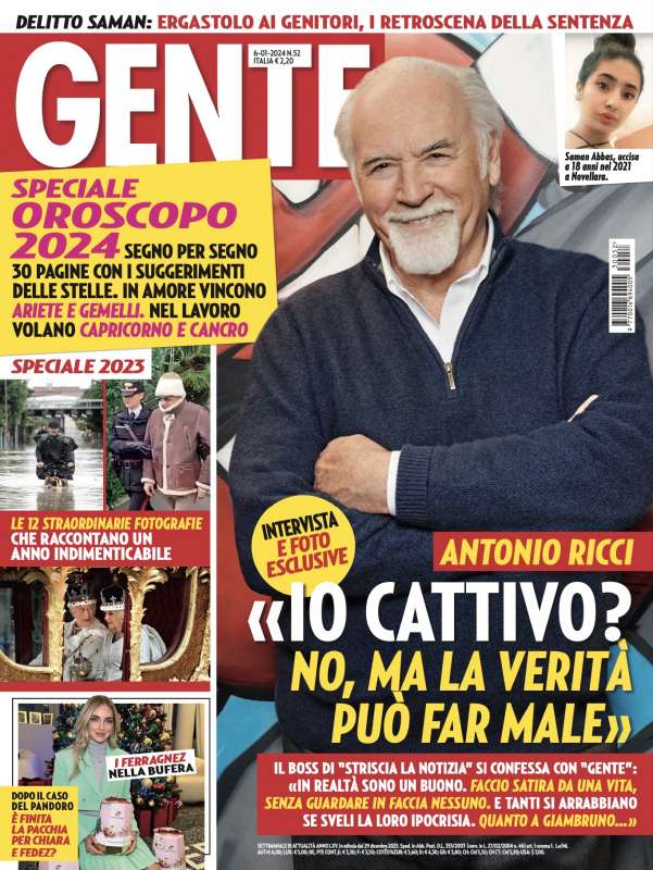 antonio ricci in copertina su gente