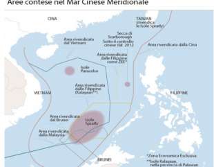 aree contese nel mar cinese meridionale