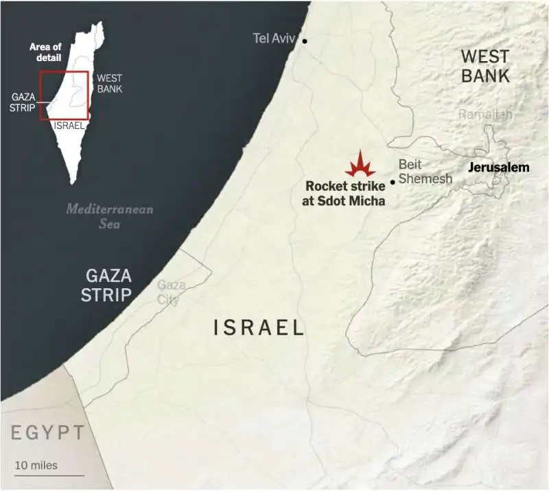 base militare israeliana   sdot micha con presunte armi nucleari   colpita da hamas   4