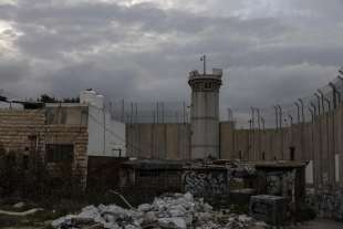 Betlemme- Una torre di guardia militare israeliana