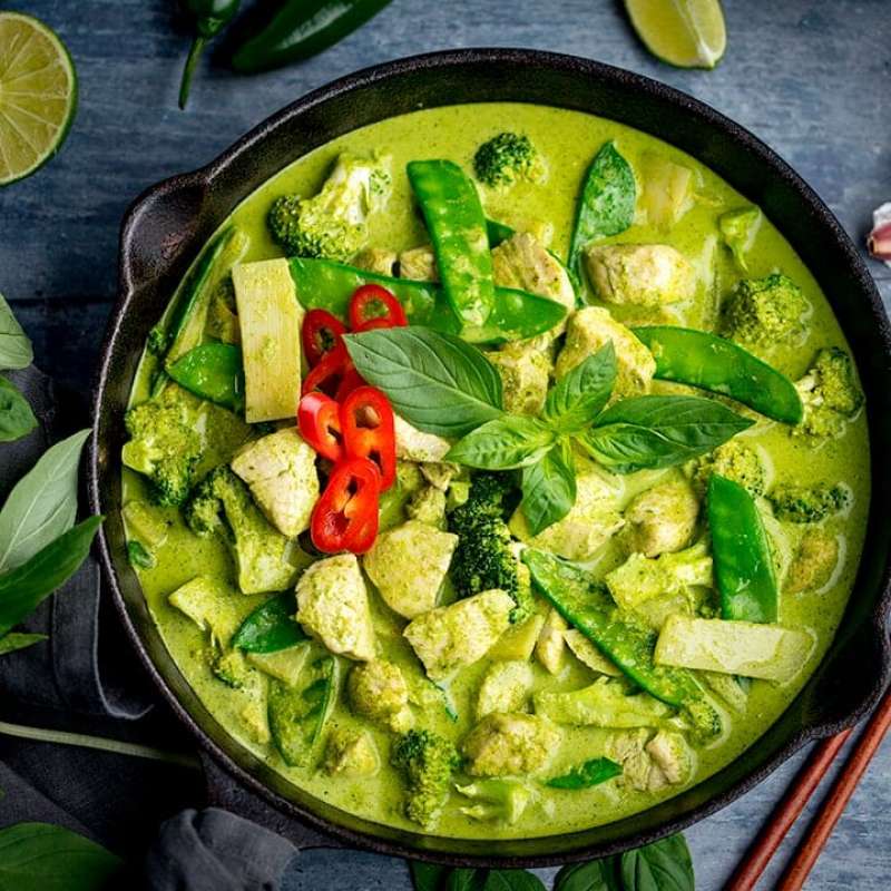 curry verde thailandese