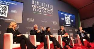 Elisabetta Fabri, fabio briatore, daniela santanche, gianmarco mazzi e arrigo cipriani ad atreju