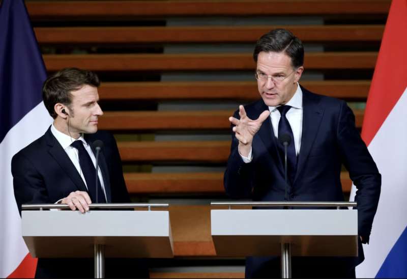 EMMANUEL MACRON MARK RUTTE