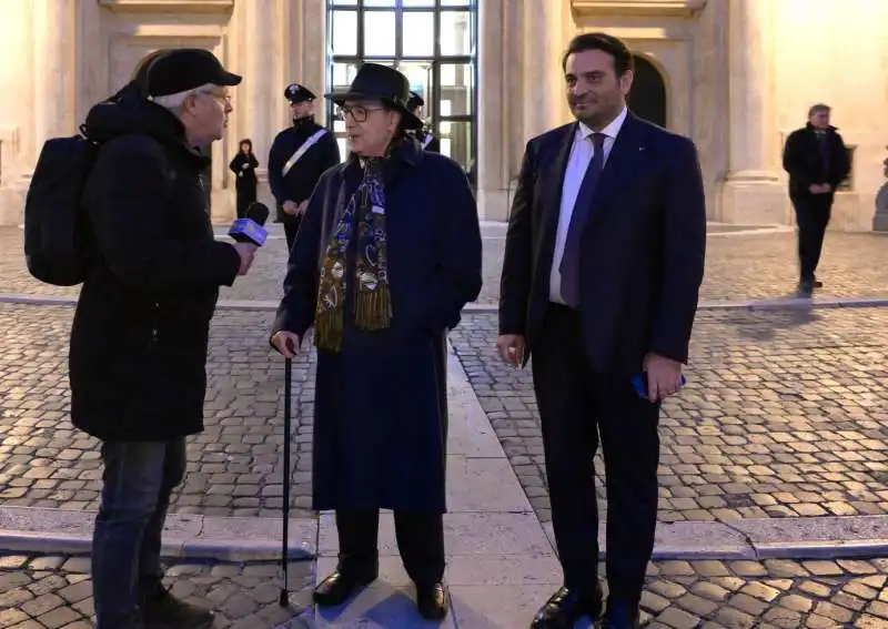 enrico lucci intervista pierfrancesco pingitore e gerolamo cangiano  foto di bacco