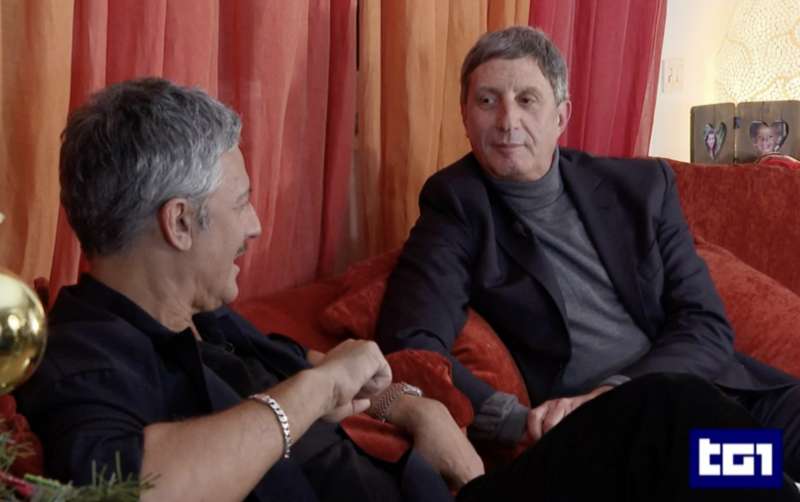 fiorello intervistato da gianmarco chiocci al tg1 4