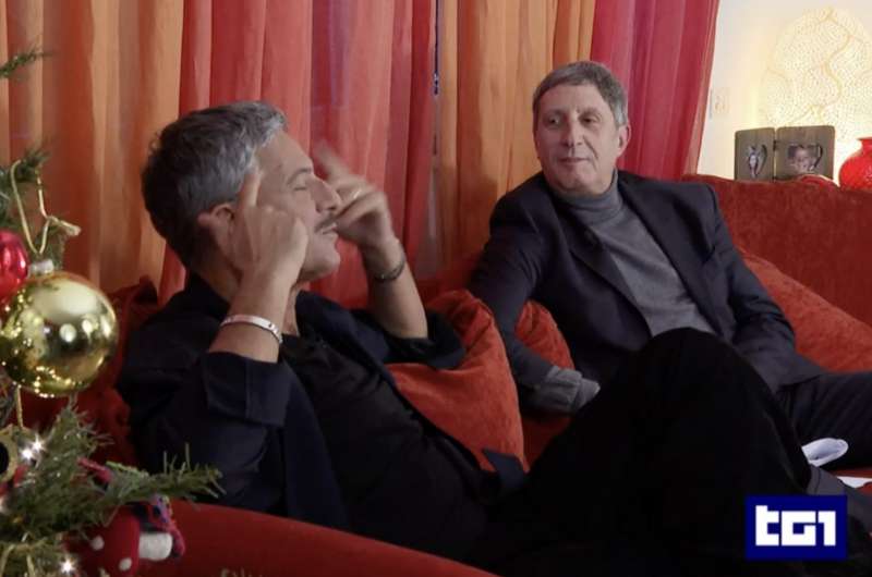 fiorello intervistato da gianmarco chiocci al tg1 7