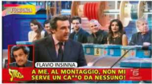 flavio insinna fuori onda