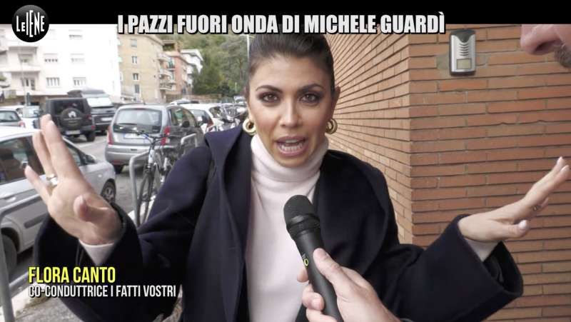 flora canto servizio delle iene su michele guardi