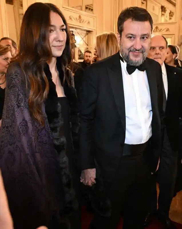 FRANCESCA VERDINI - MATTEO SALVINI PRIMA DELLA SCALA 2023