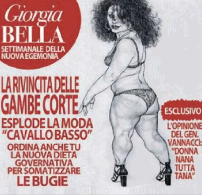 GIORGIA BELLA - LA VIGNETTA DI MANNELLI - 