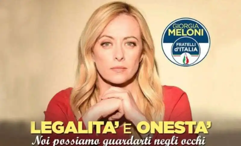 giorgia meloni - manifesto elettorale