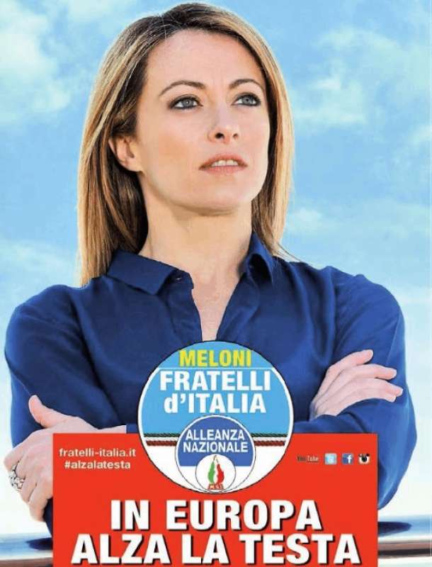 giorgia meloni - manifesto elettorale