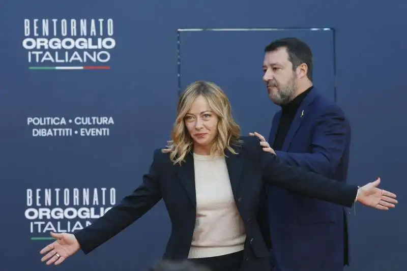 giorgia meloni   matteo salvini   atreju  