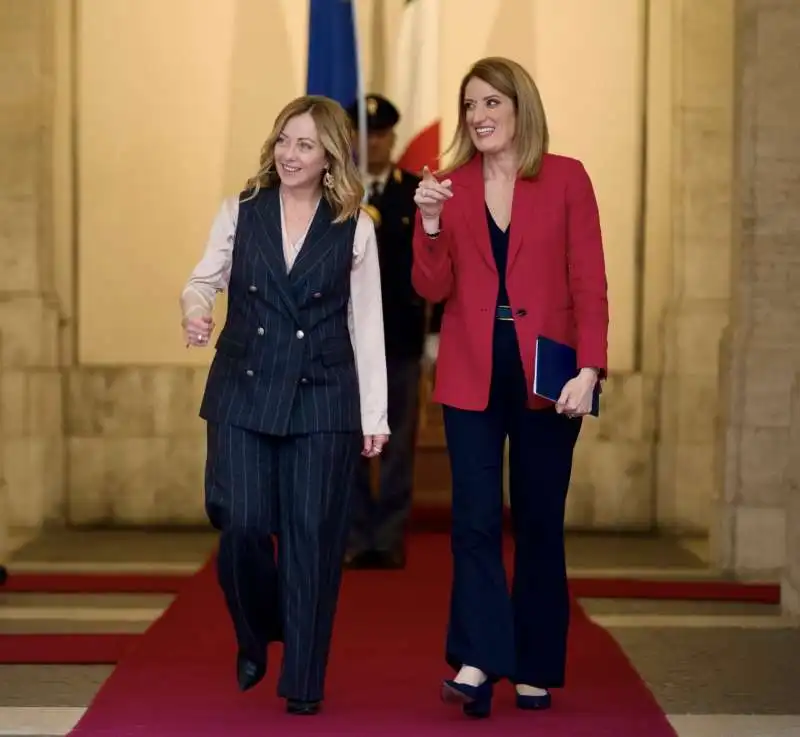 GIORGIA MELONI  - ROBERTA METSOLA 