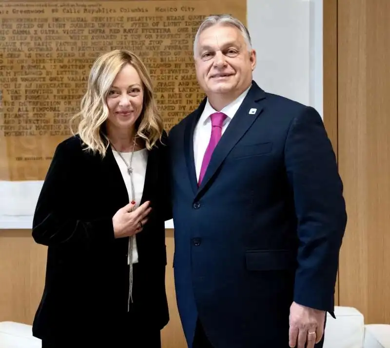 GIORGIA MELONI VIKTOR ORBAN