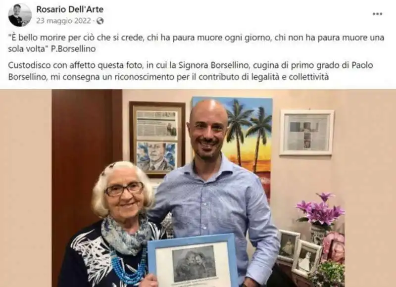 giuseppa borsellino rosario dell arte