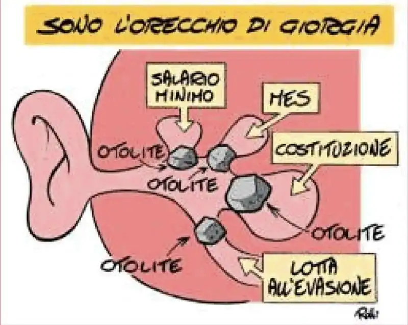 gli otoliti di giorgia meloni   meme by rolli per il giornalone   la stampa