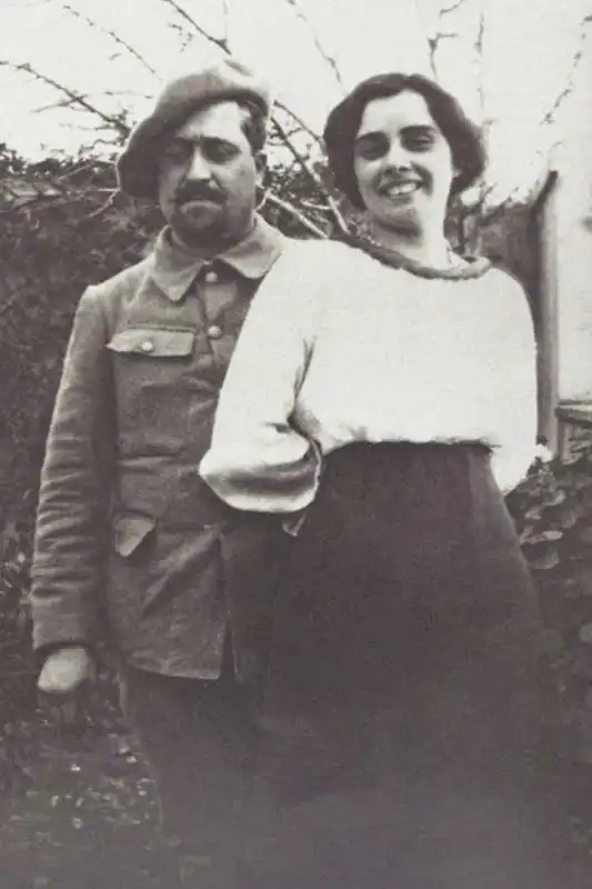 Guillaume Apollinaire CON LA MOGLIE LOUISE