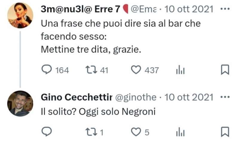 i vecchi tweet attribuiti a gino cecchettin 11