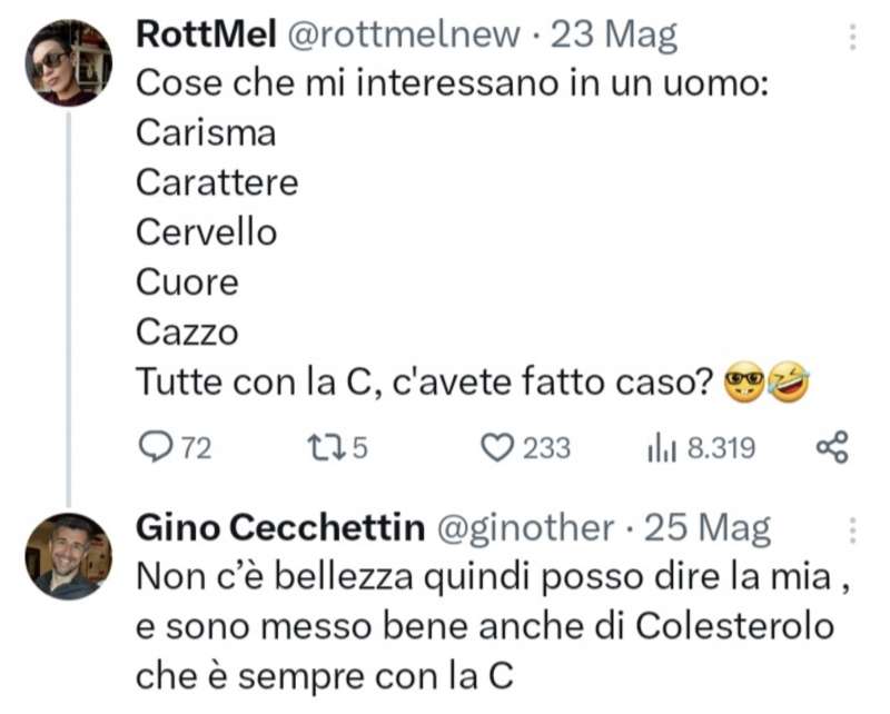 i vecchi tweet attribuiti a gino cecchettin 14