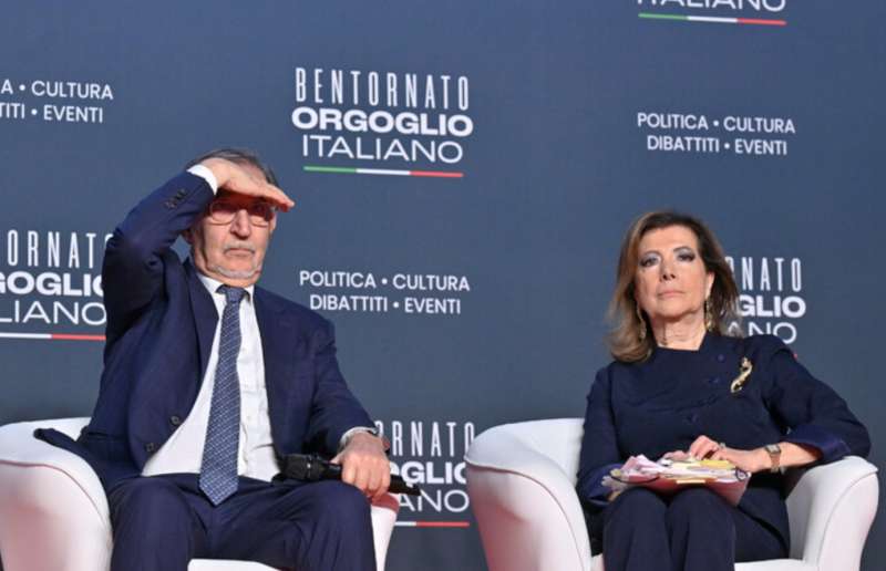 IGNAZIO LA RUSSA E MARIA ELISABETTA ALBERTI CASELLATI AD ATREJU