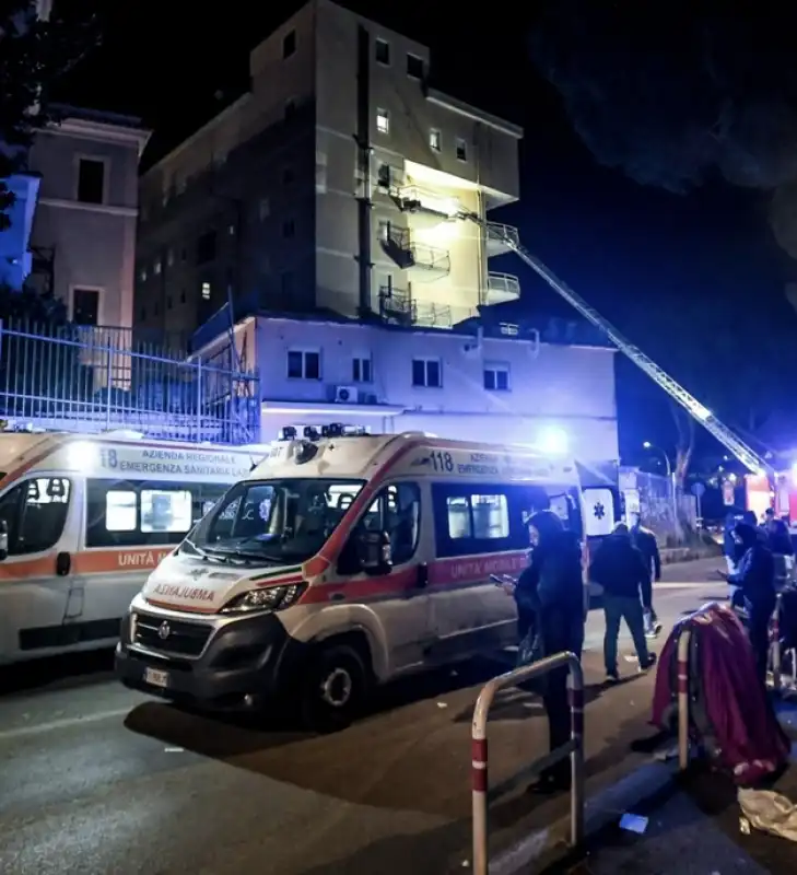 incendio ospedale tivoli 