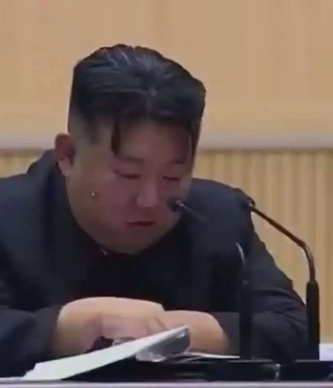 kim jong un in lacrime per il calo delle nascite 