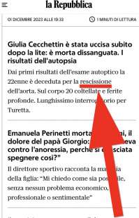 la repubblica, rescissione dell'aorta