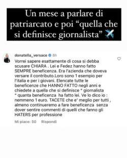 la risposta di selvaggia lucarelli a donatella versace 1