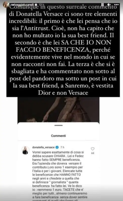 la risposta di selvaggia lucarelli a donatella versace 4