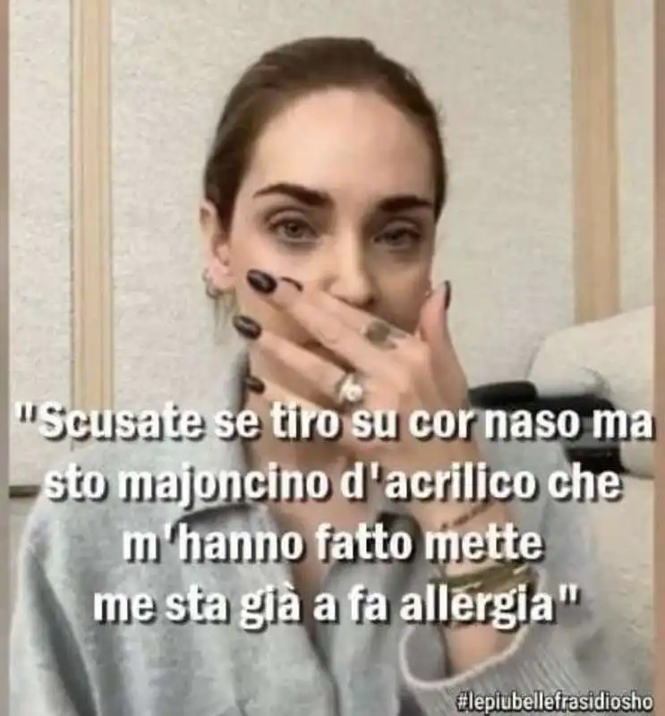 LE SCUSE DI CHIARA FERRAGNI PER IL PANDOROGATE - MEME BY OSHO 