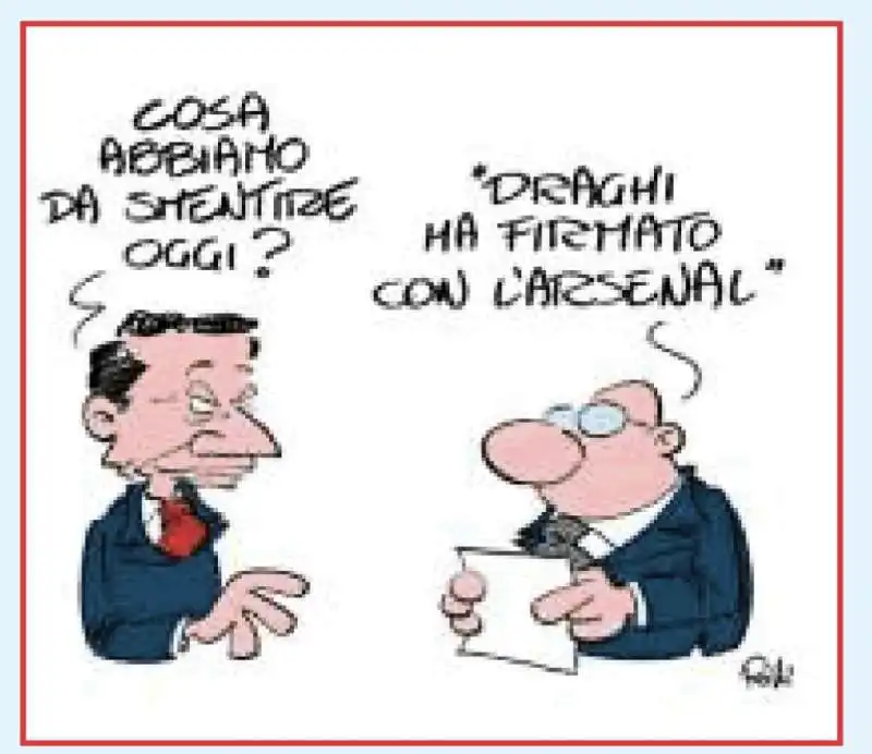 le smentite di mario draghi   vignetta by rolli per il giornalone   la stampa 