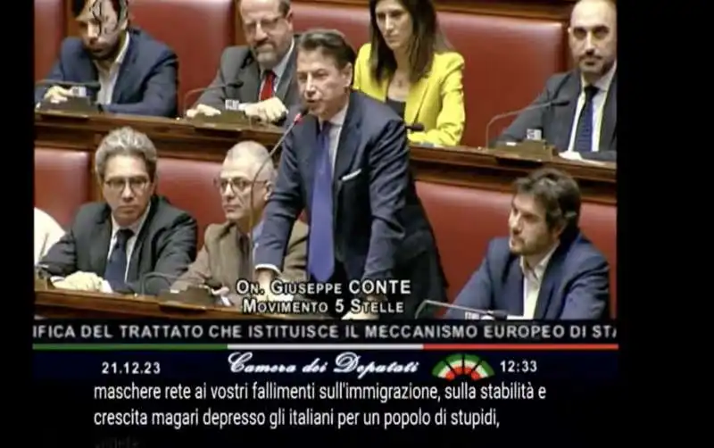 le urla di giuseppe conte alla camera contro giorgia meloni   2