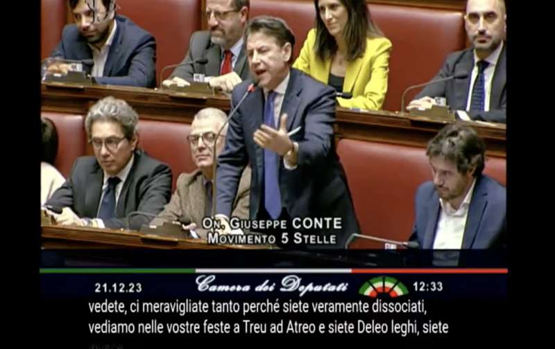 le urla di giuseppe conte alla camera contro giorgia meloni 3