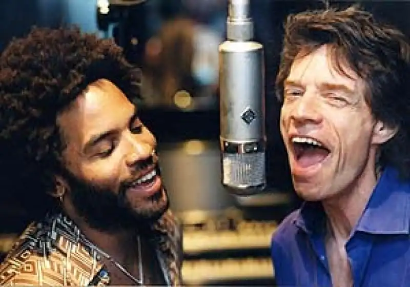 LENNY KRAVITZ E MICK JAGGER 