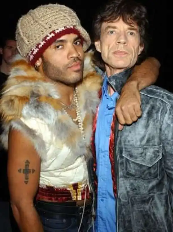 LENNY KRAVITZ E MICK JAGGER 