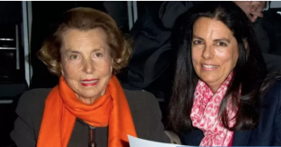 Liliane Bettencourt con la figlia Francoise