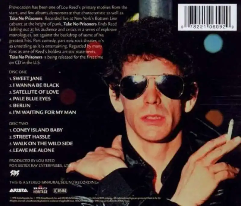 lou reed take no prisoners 