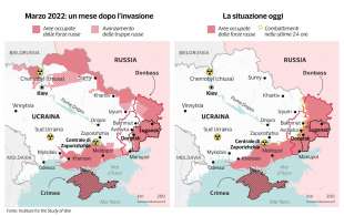 mappa dell ucraina nel 2022 e oggi - dataroom