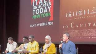 MATTEO GARRONE E IL CAST DI IO CAPITANO A NEW YORK