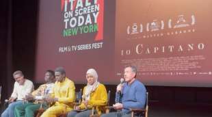 MATTEO GARRONE E IL CAST DI IO CAPITANO A NEW YORK