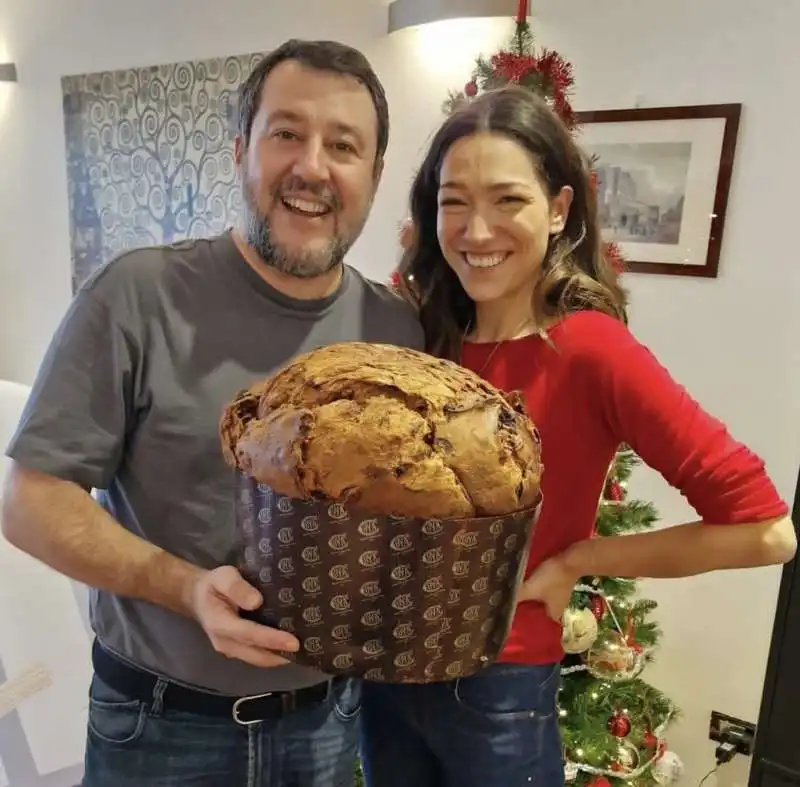 MATTEO SALVINI FRANCESCA VERDINI - NATALE 2023 