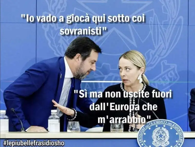 MATTEO SALVINI GIORGIA MELONI - MEME BY OSHO